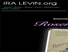 Tablet Screenshot of iralevin.org
